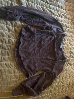 Plum Lightweight Pullover Sweatshirt